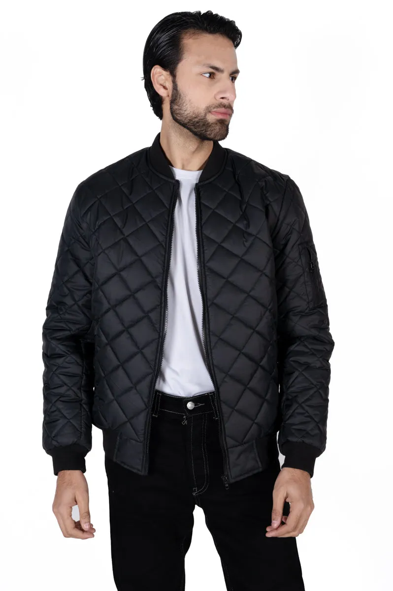 Men Black Daimond full sleeves jacket