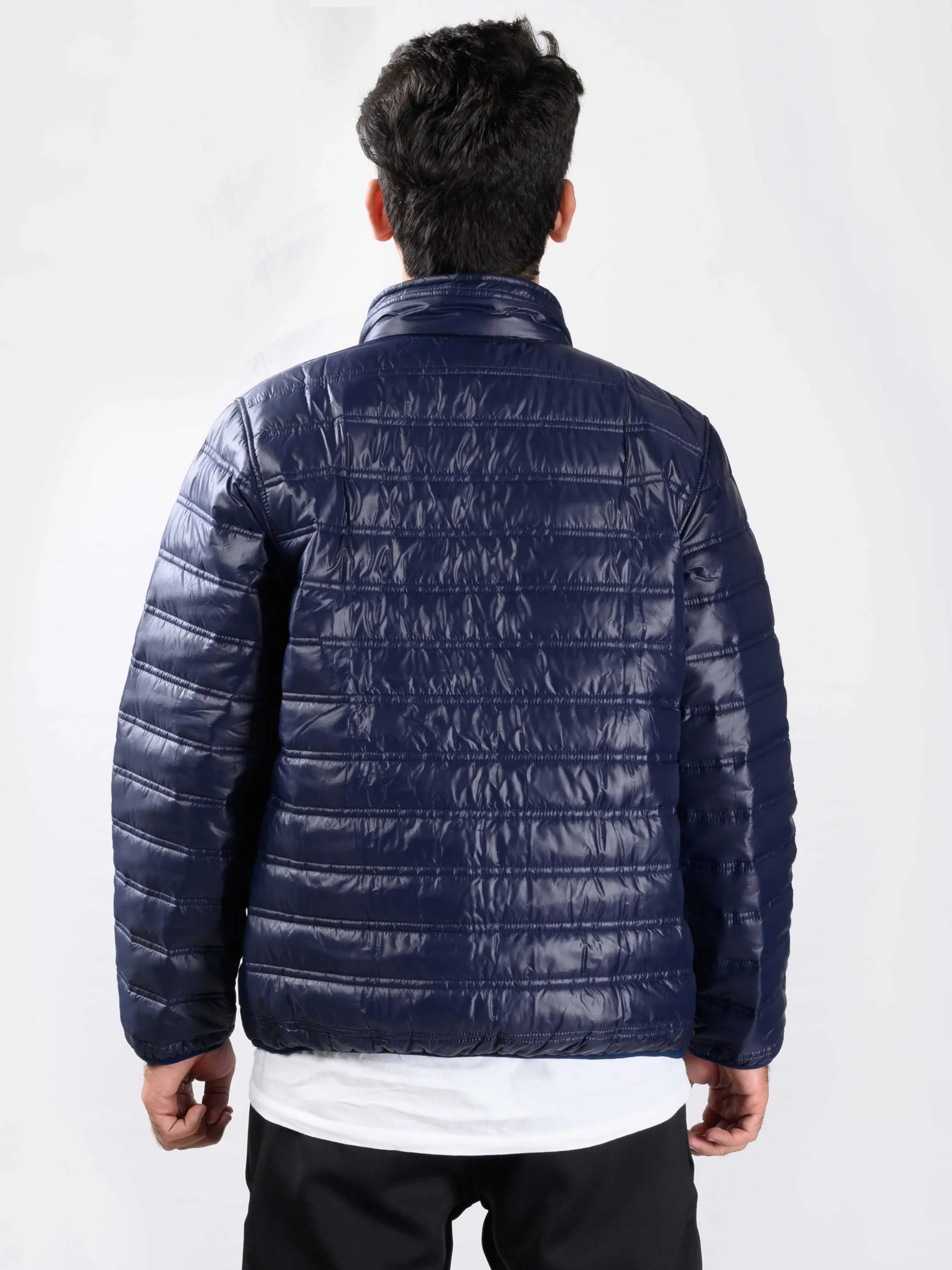 Men Navy Blue gillet  Full sleeves