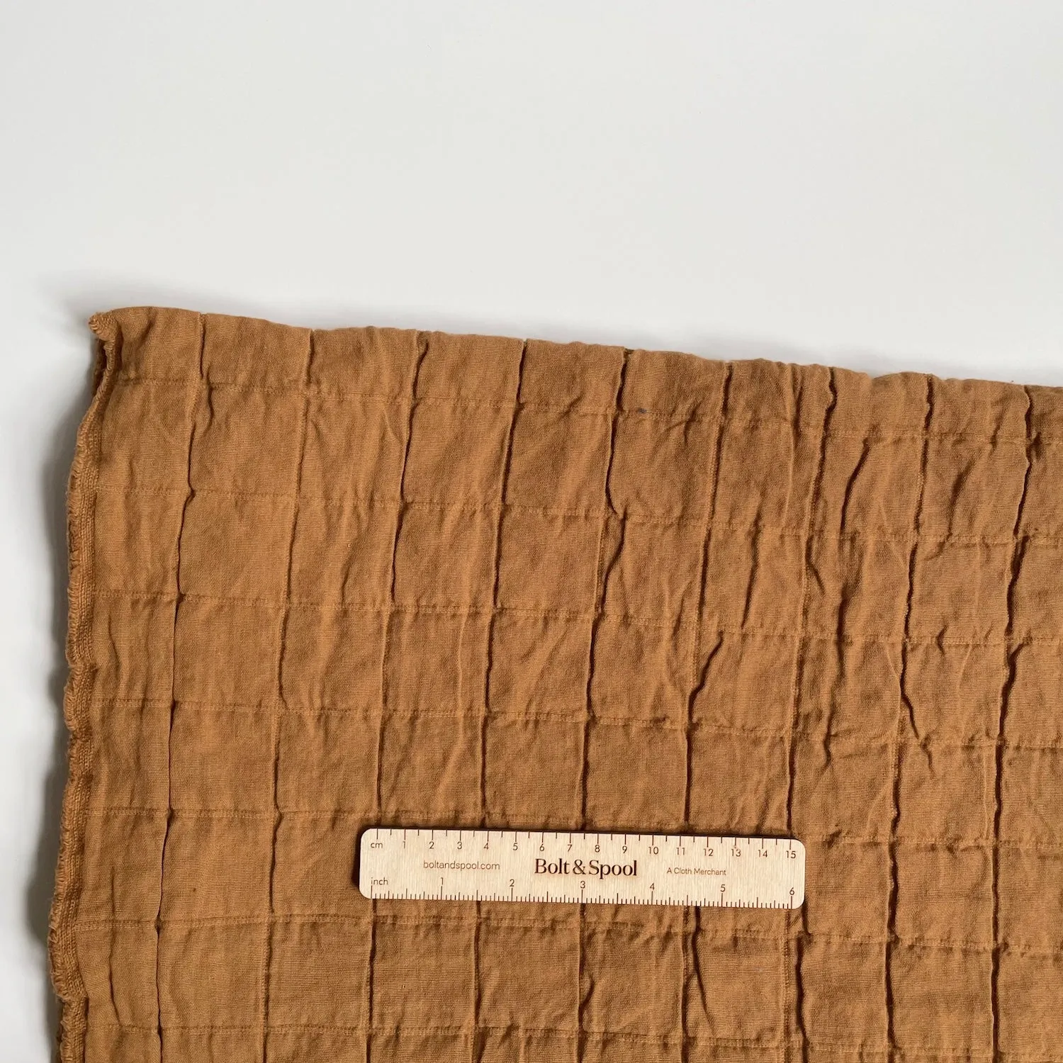Merchant & Mills Fabric : Cotton Square Jacquard - Rasai Orange