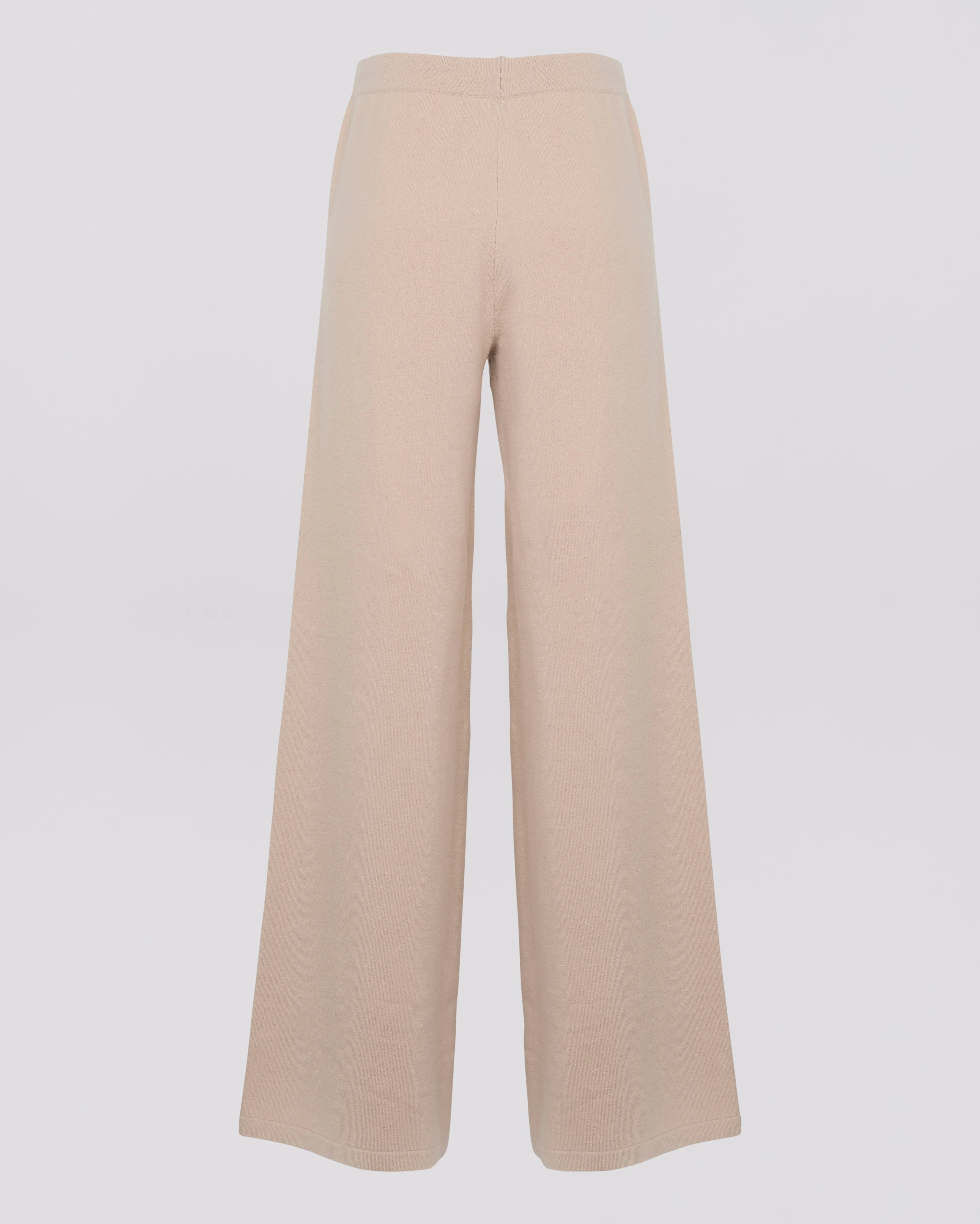 Merino knit wide leg trousers