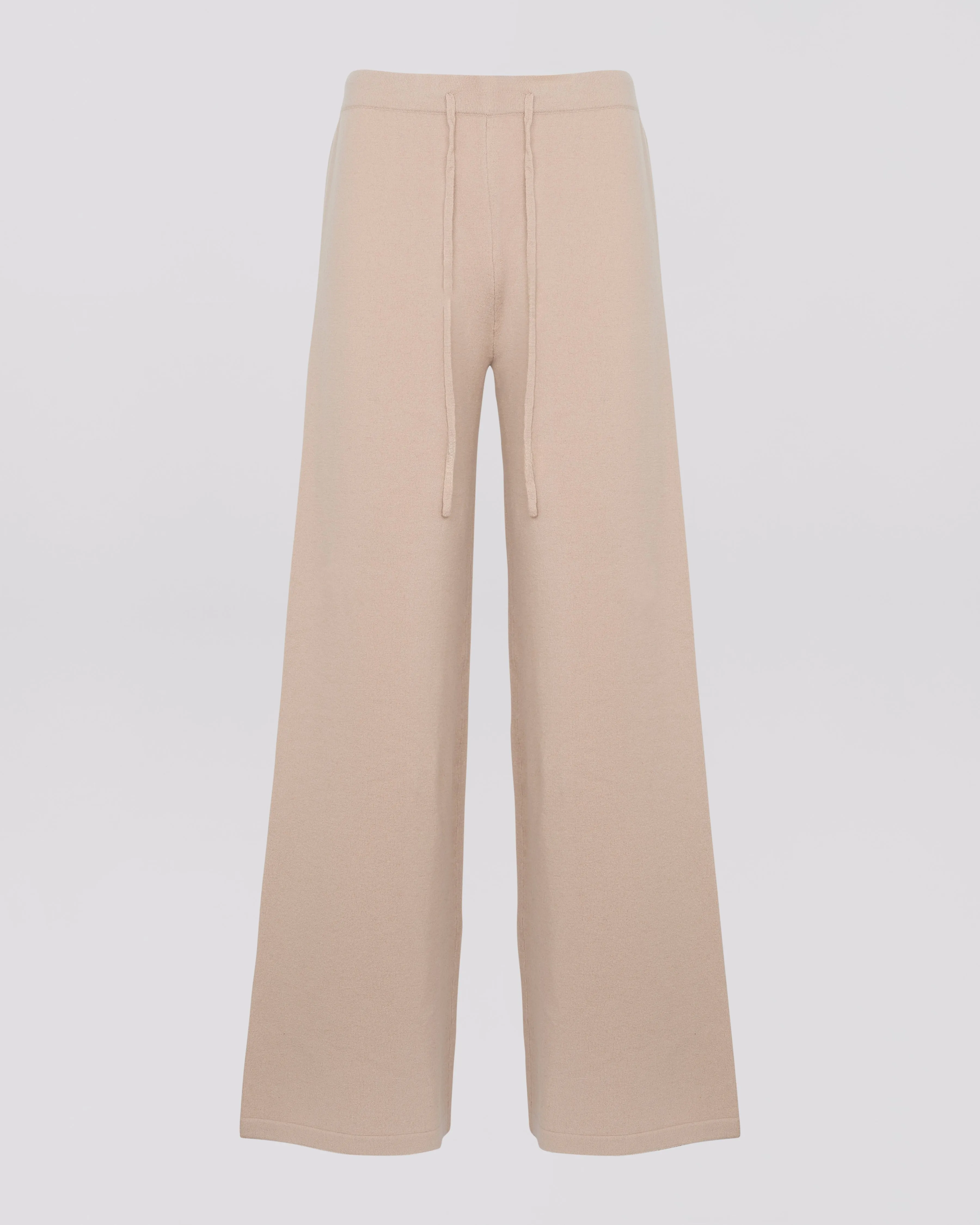 Merino knit wide leg trousers