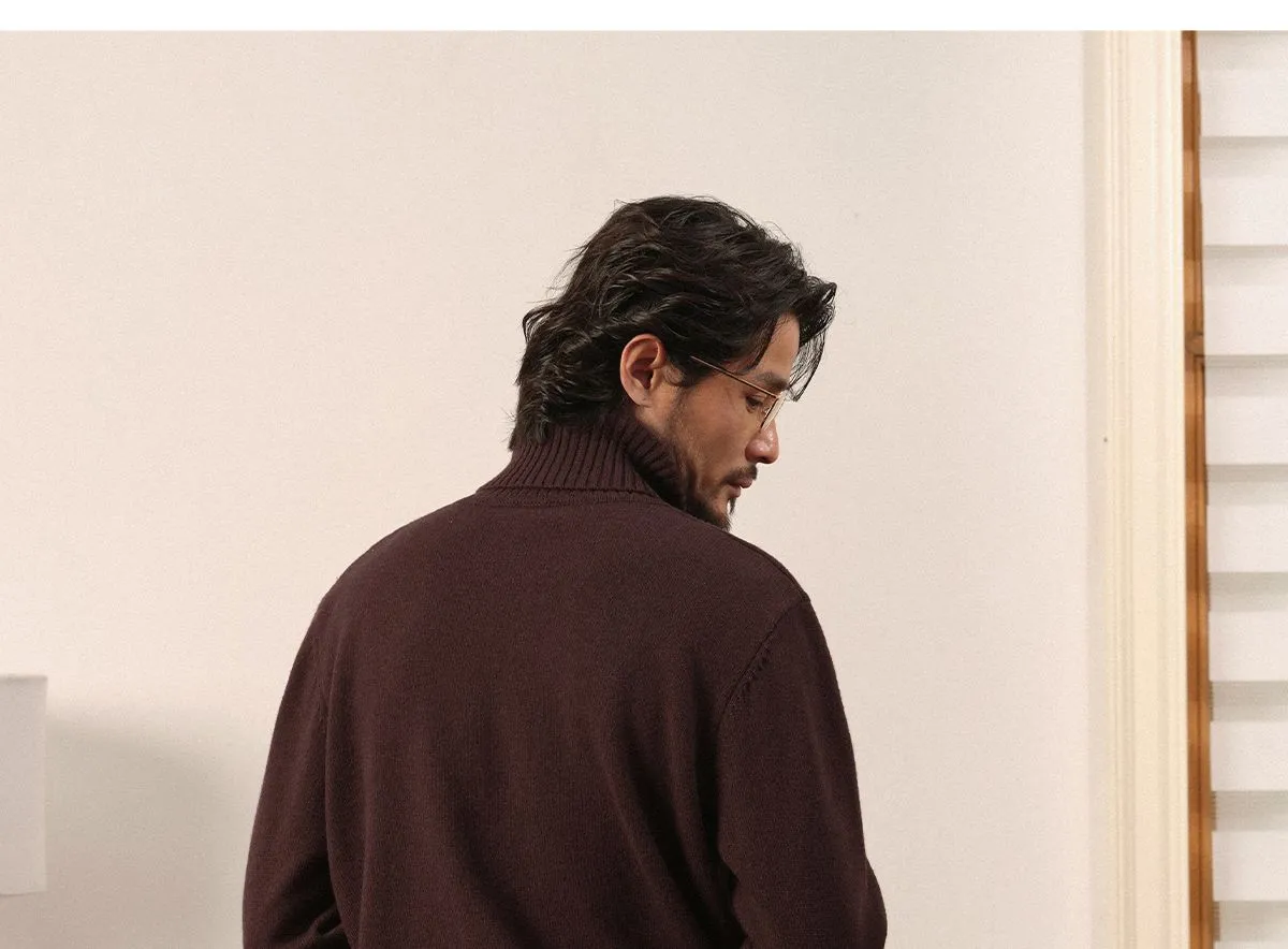 Merino Wool Turtleneck Sweater