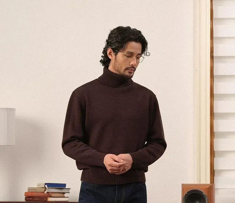 Merino Wool Turtleneck Sweater