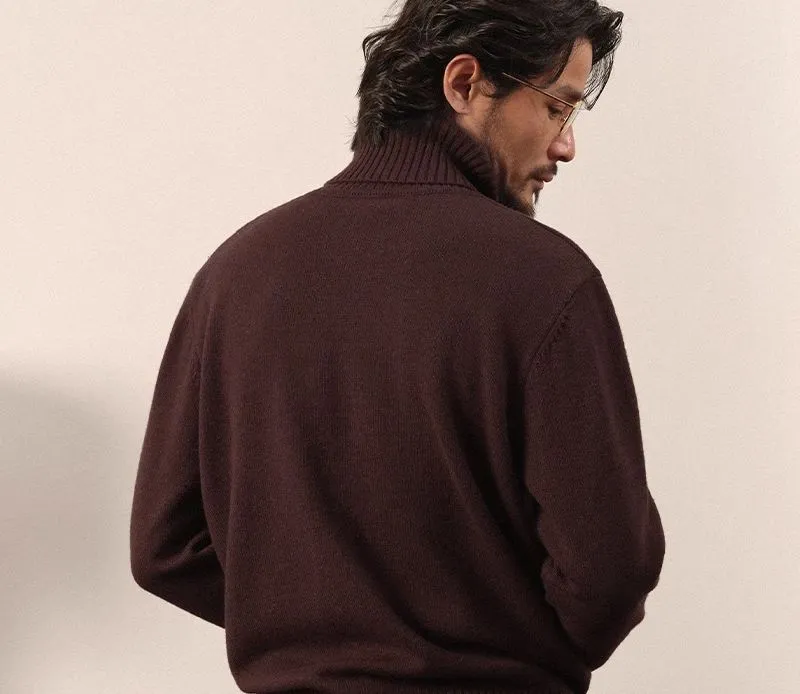 Merino Wool Turtleneck Sweater