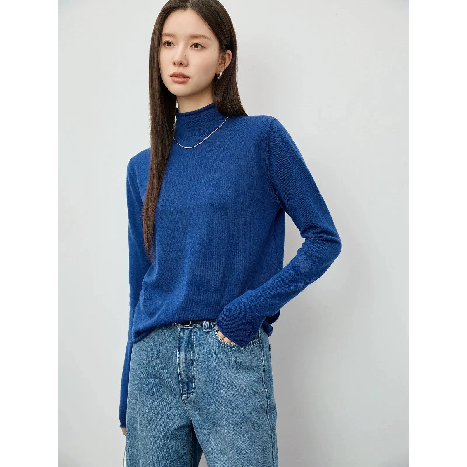 Merino Wool Turtleneck Sweater