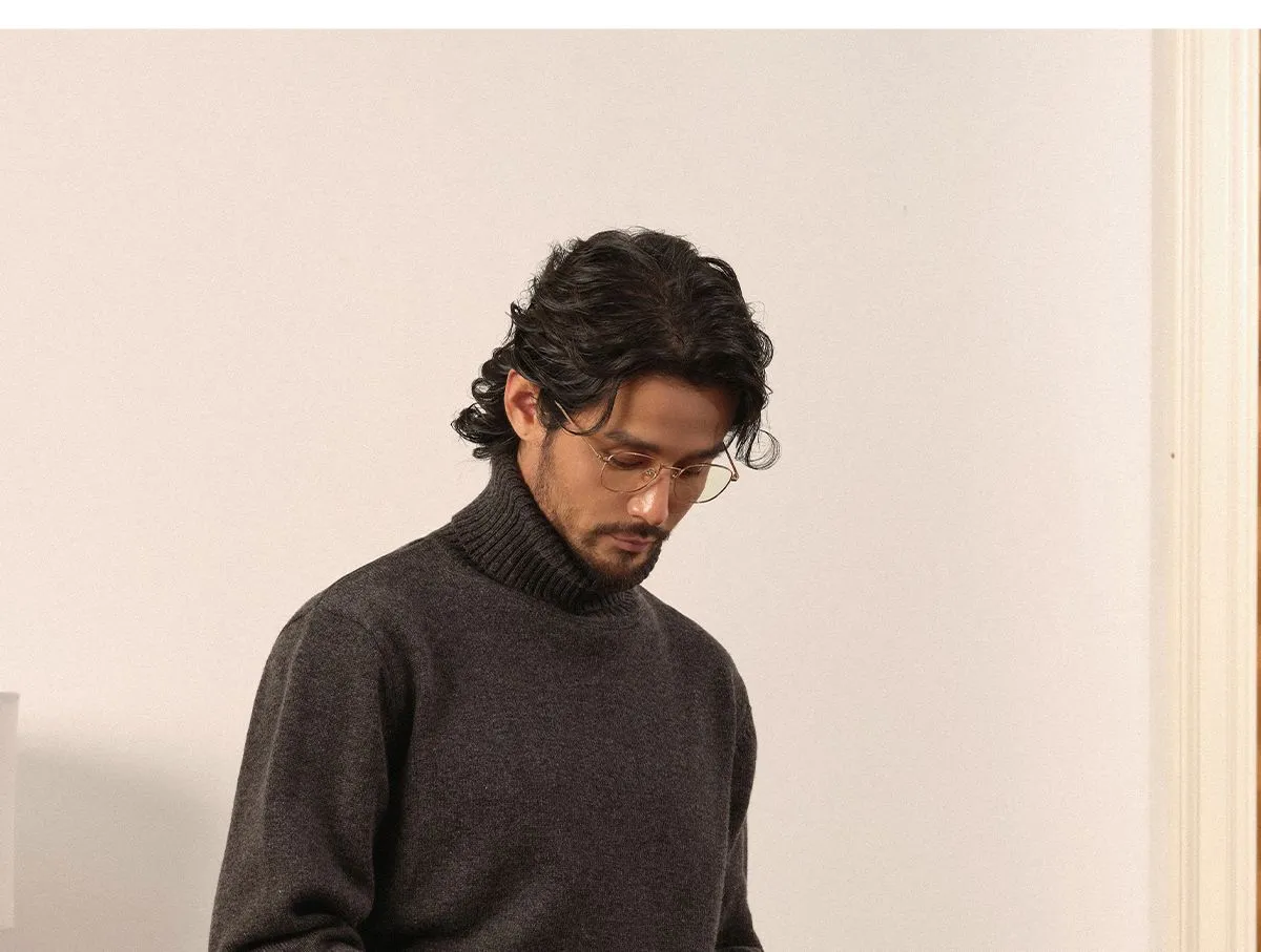 Merino Wool Turtleneck Sweater