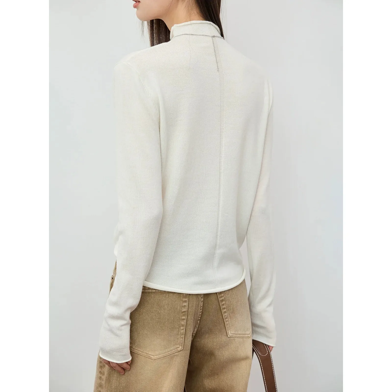 Merino Wool Turtleneck Sweater