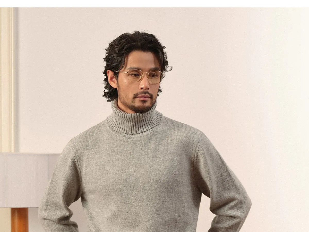 Merino Wool Turtleneck Sweater