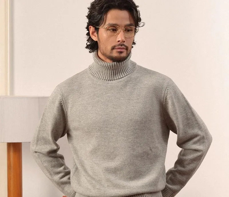 Merino Wool Turtleneck Sweater