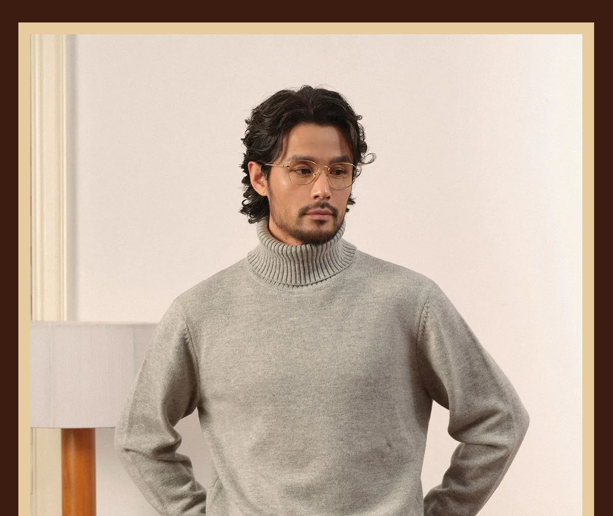 Merino Wool Turtleneck Sweater