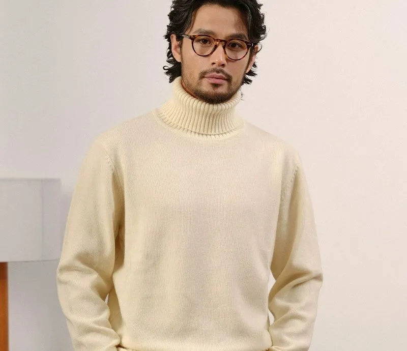 Merino Wool Turtleneck Sweater