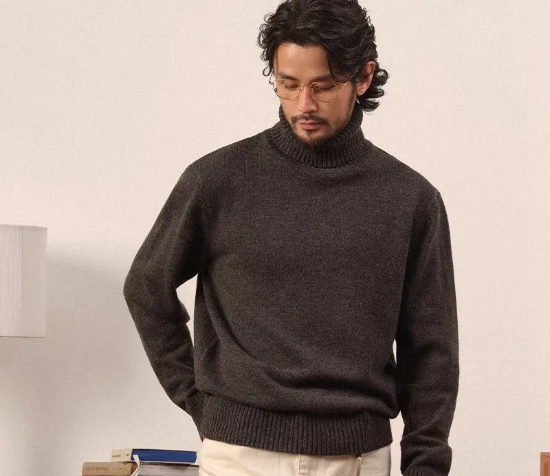 Merino Wool Turtleneck Sweater