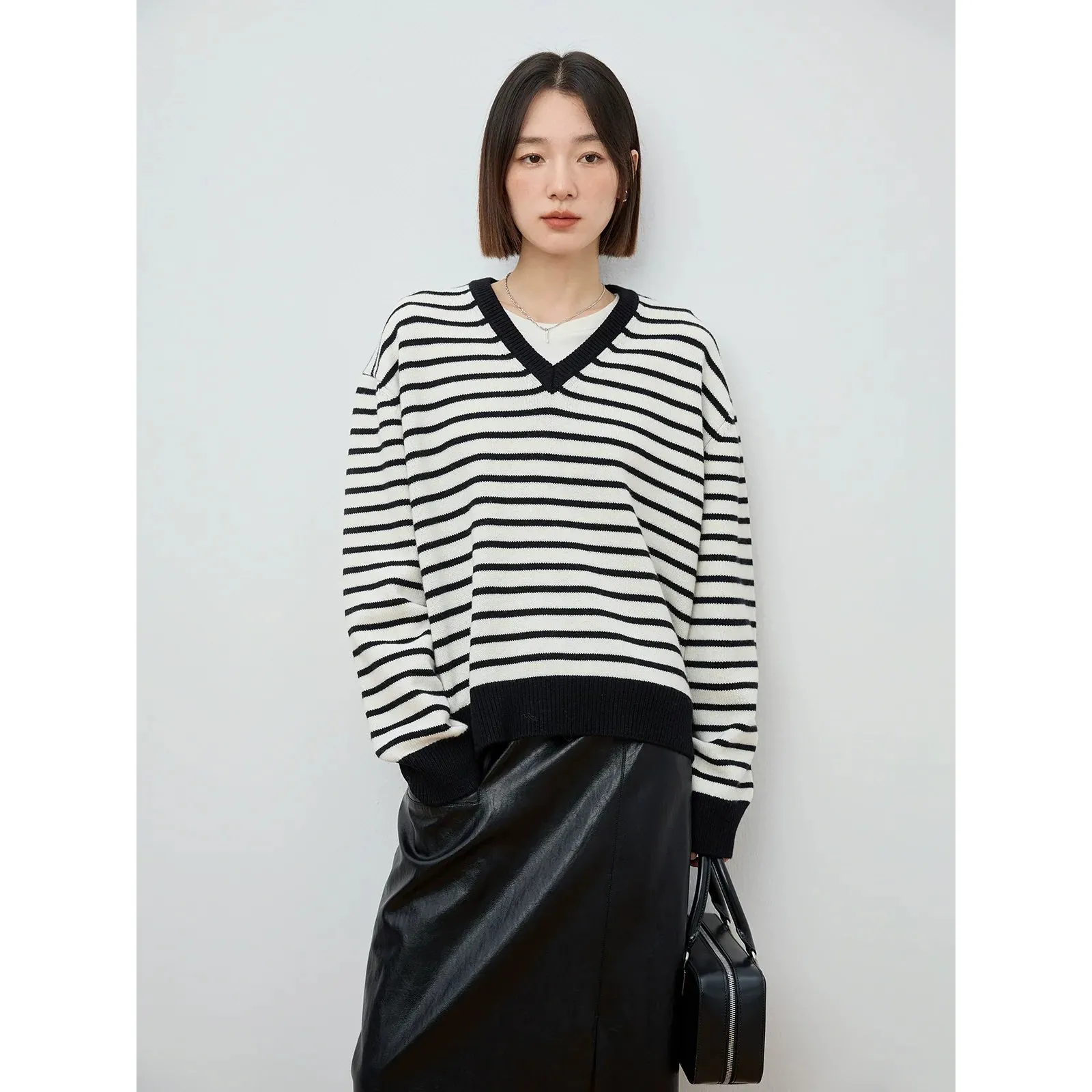 Merino Wool V-Neck Sweater