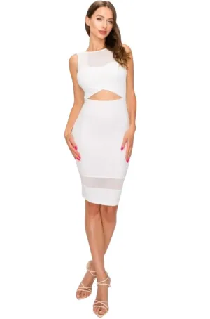 Metric Ivory Dress