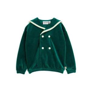 Mini Rodini - Sailor velour sweatshirt - green