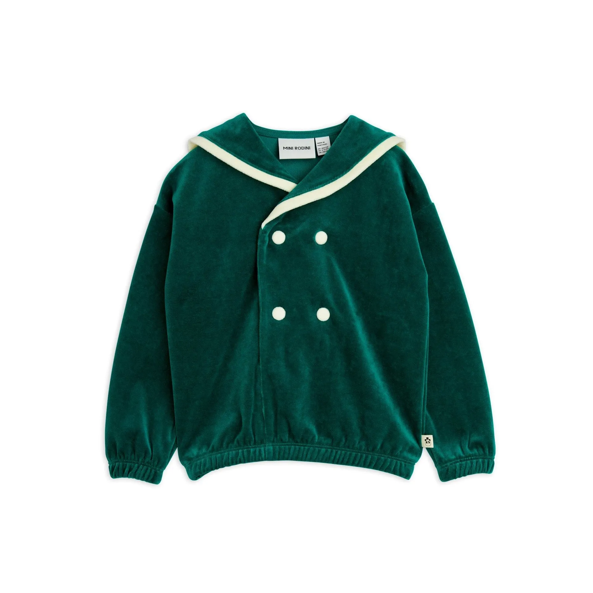 Mini Rodini - Sailor velour sweatshirt - green
