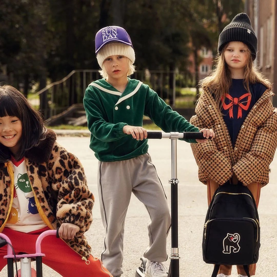 Mini Rodini - Sailor velour sweatshirt - green
