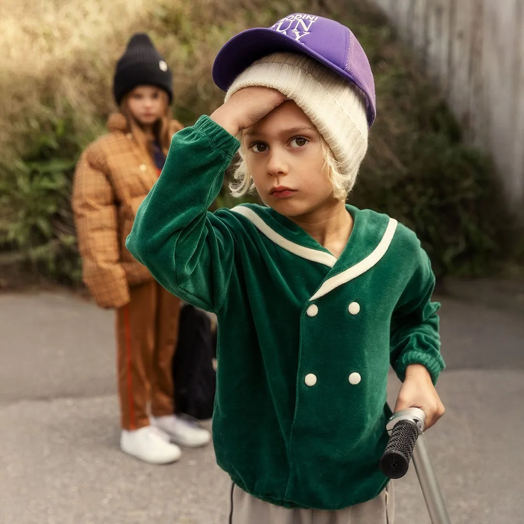Mini Rodini - Sailor velour sweatshirt - green