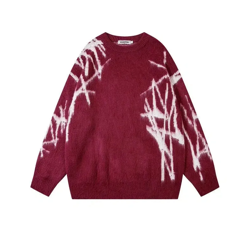 Mohair Round-Neck Sweater