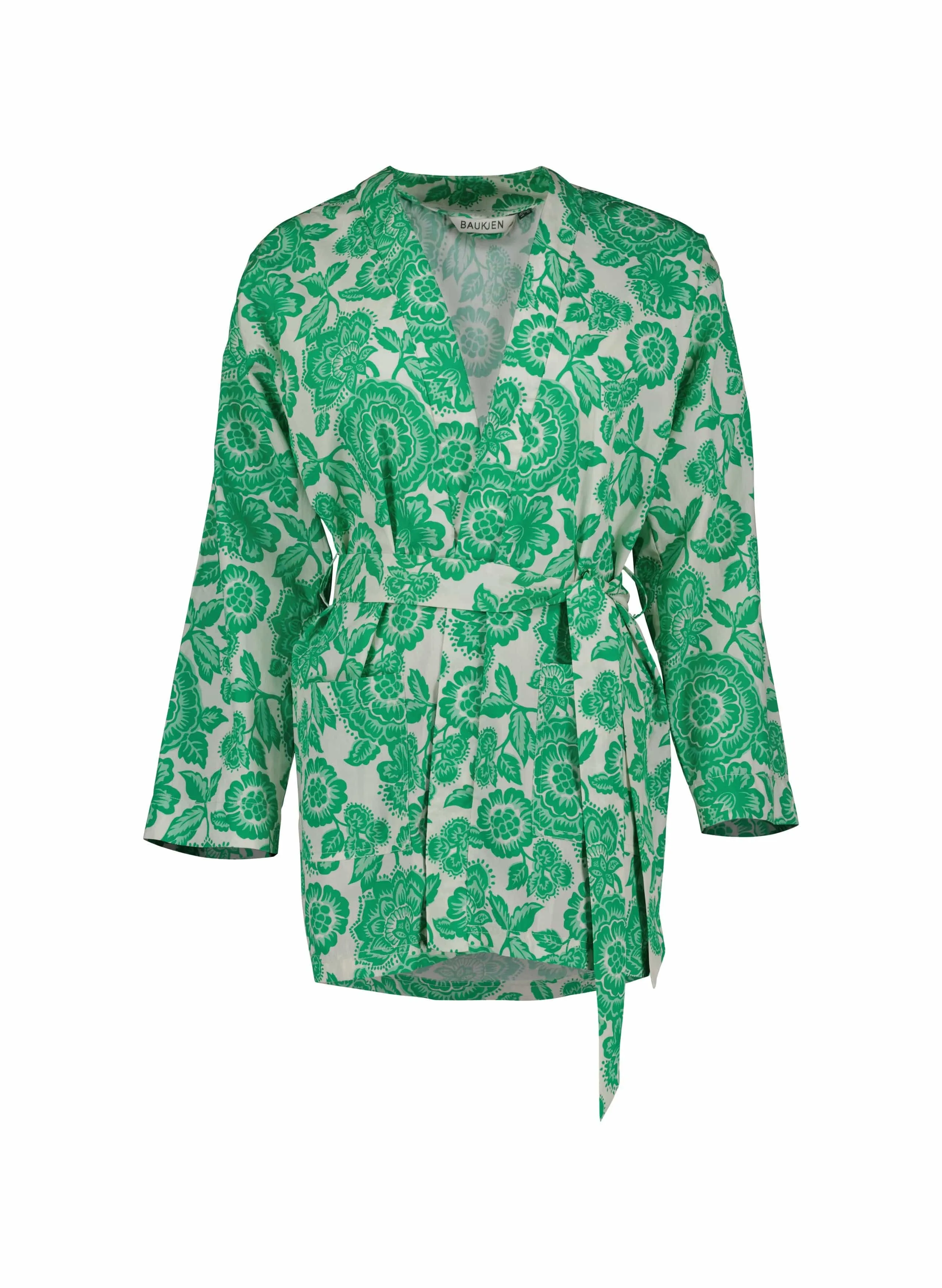 Montserrat Organic Cotton Floral Kimono | Green Florence Print