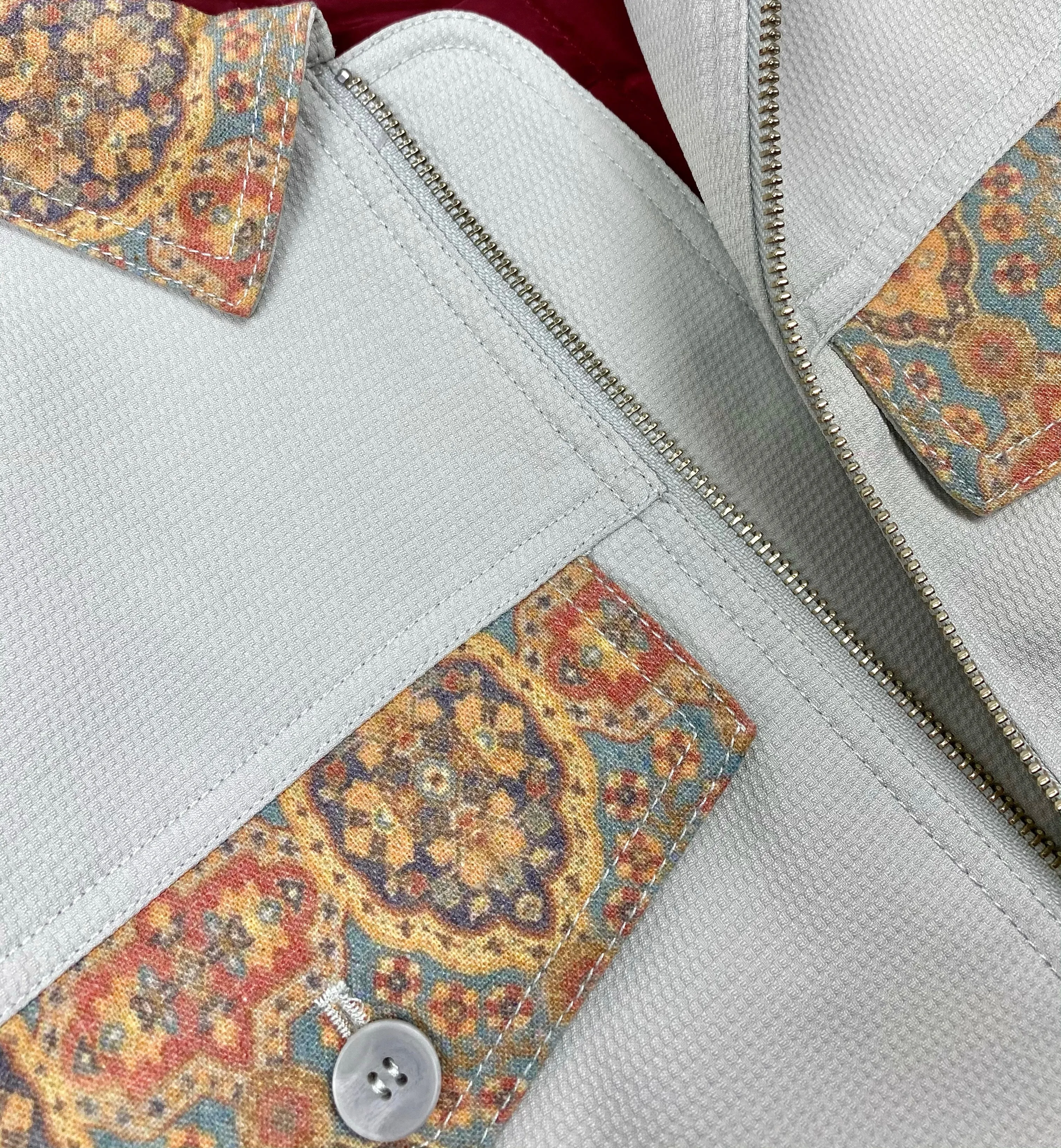 Mosaic Work Jacket - Cloud Gray