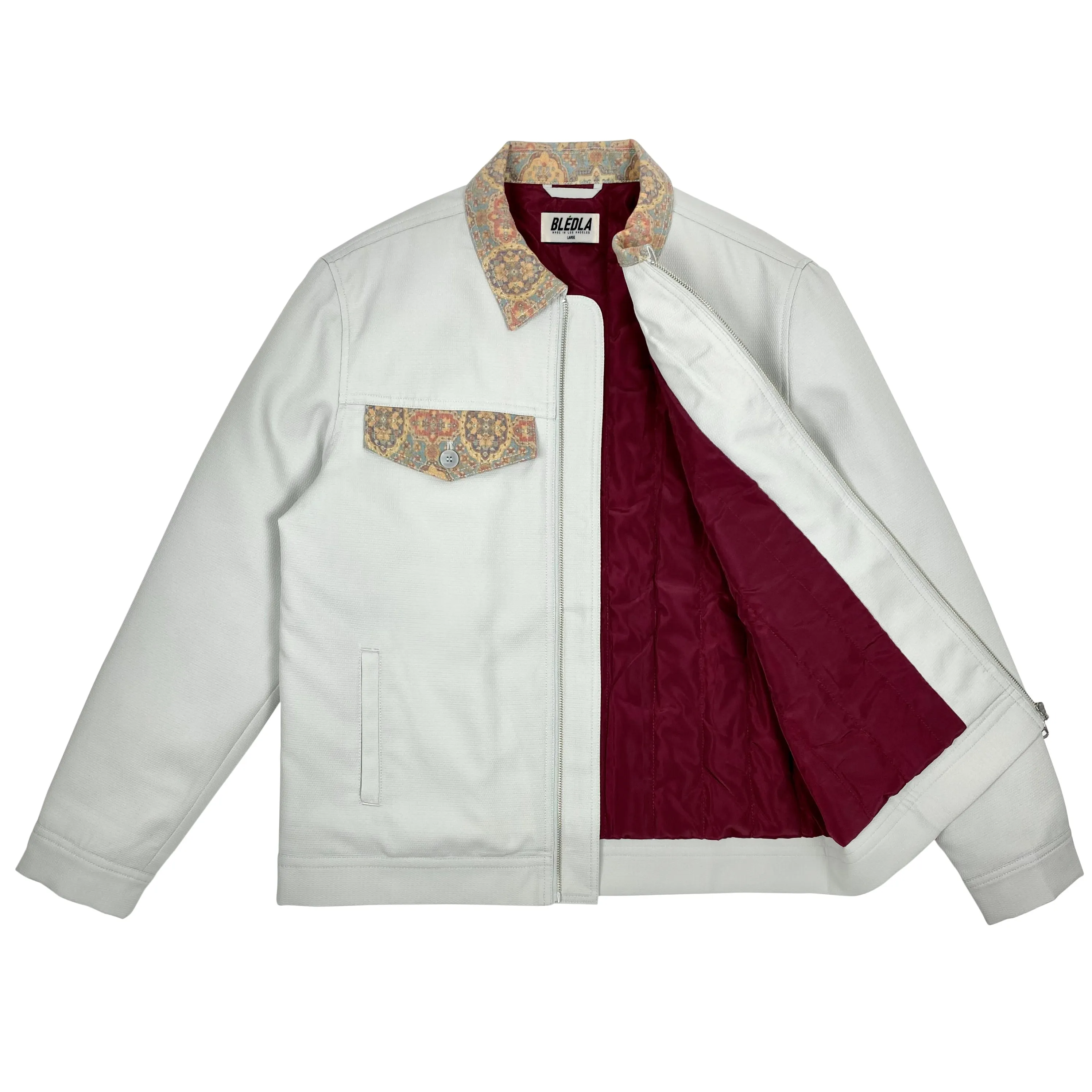 Mosaic Work Jacket - Cloud Gray