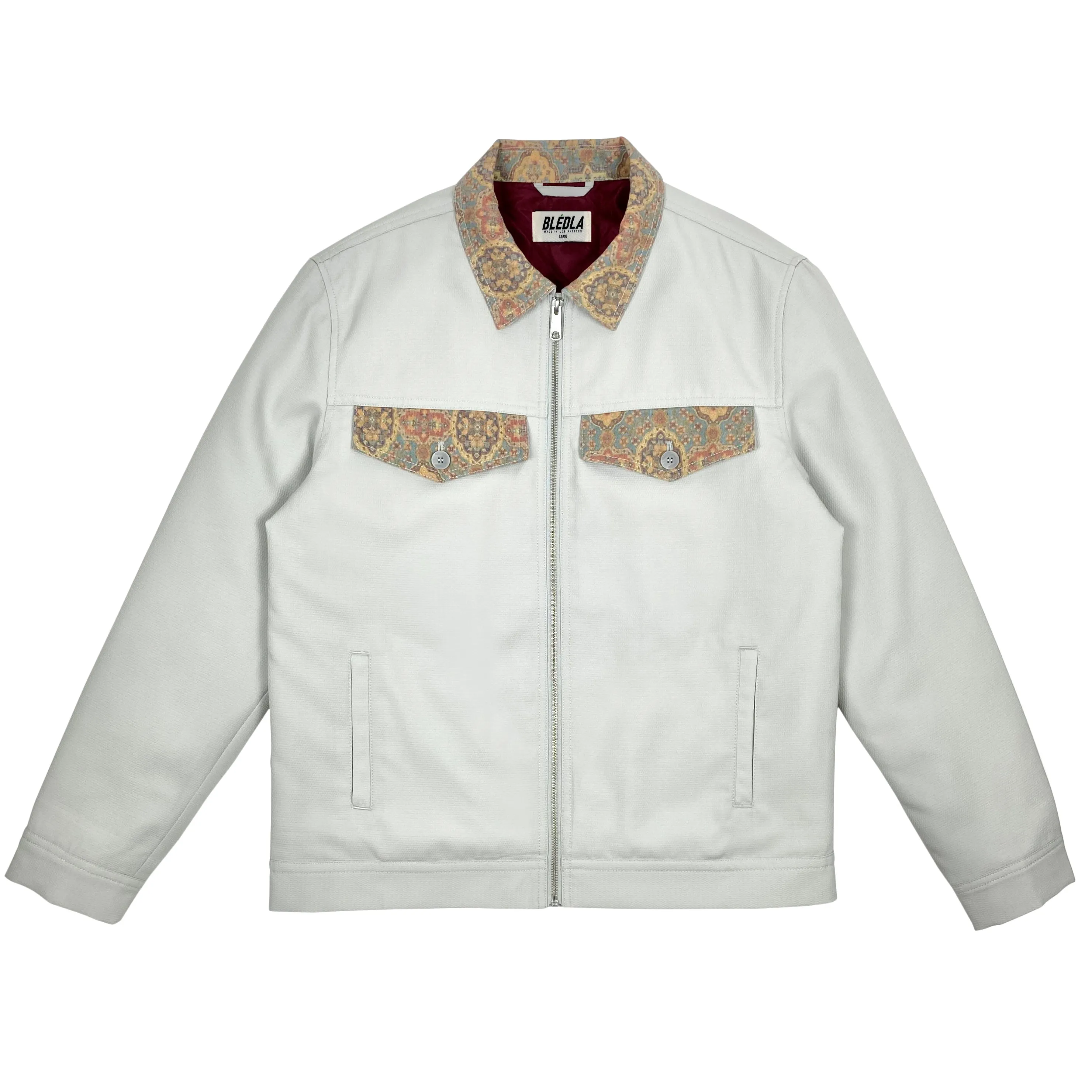 Mosaic Work Jacket - Cloud Gray