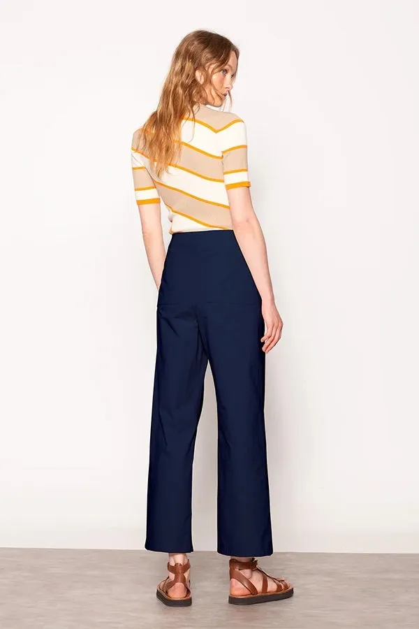NAVY WIDE TROUSER