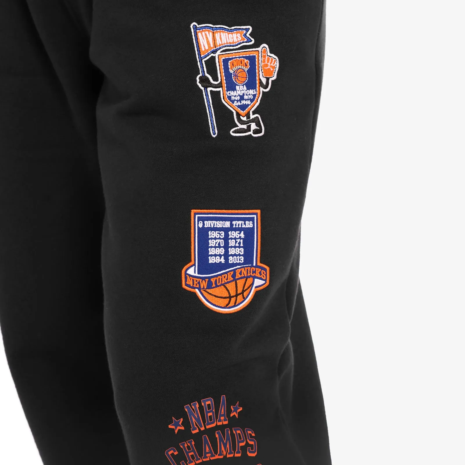 New York Knicks Patch Sweatpants - Faded Black