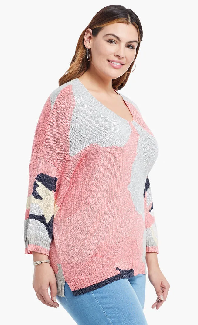 Nic Zoe Citrus Splash Sweater - Plus