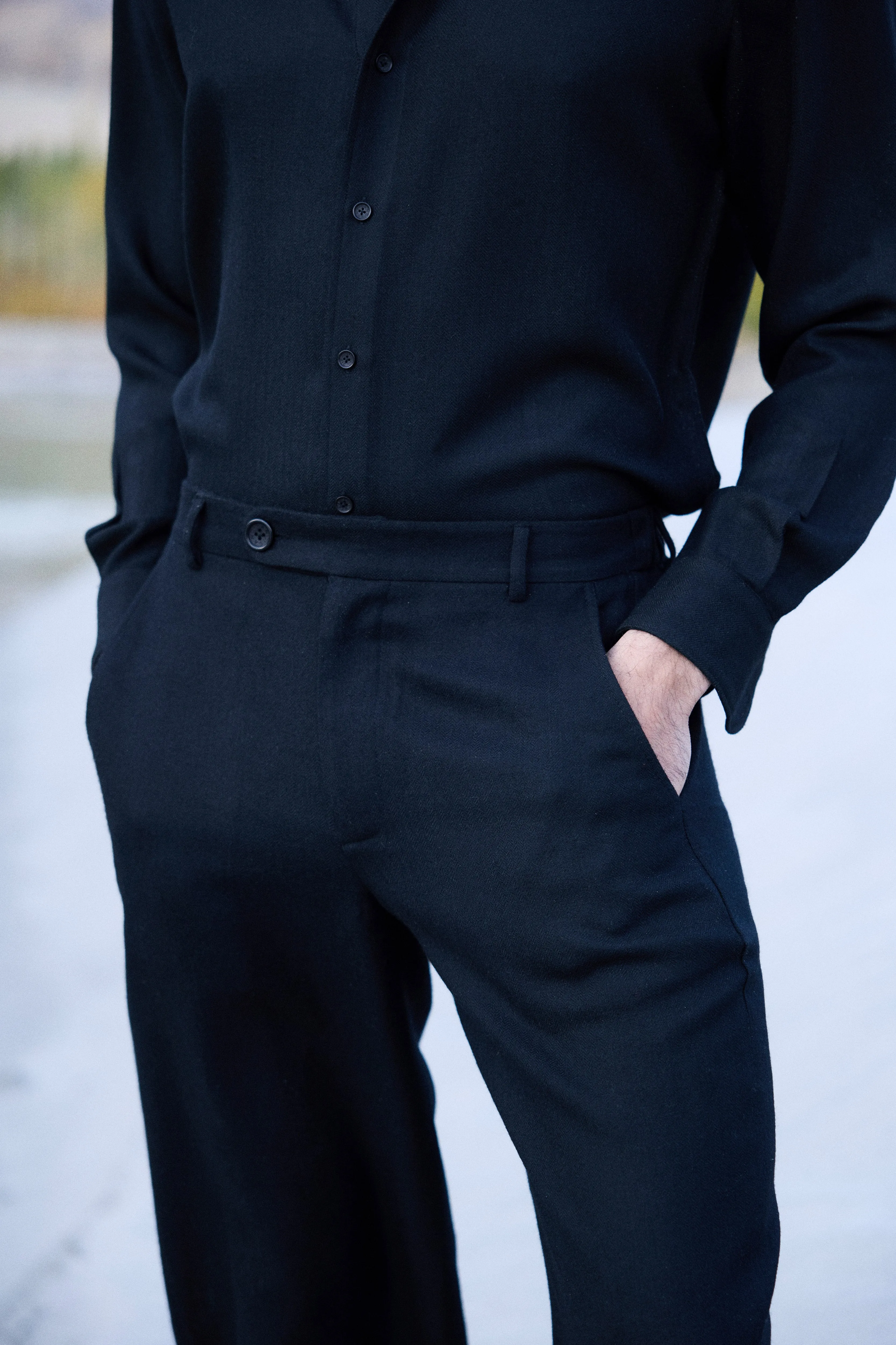 Nyoma Woollen Pants- MAN (Black)