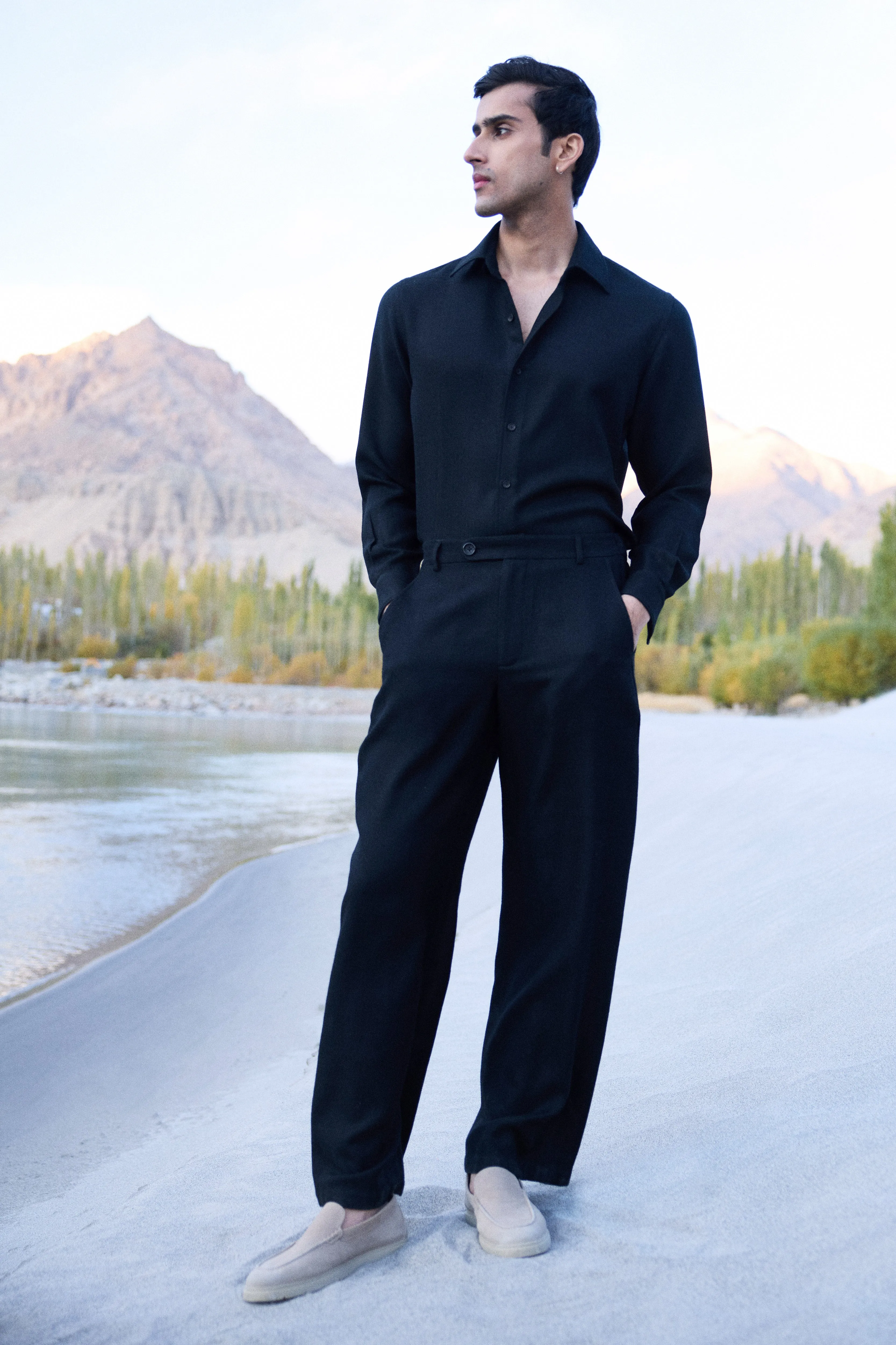 Nyoma Woollen Pants- MAN (Black)