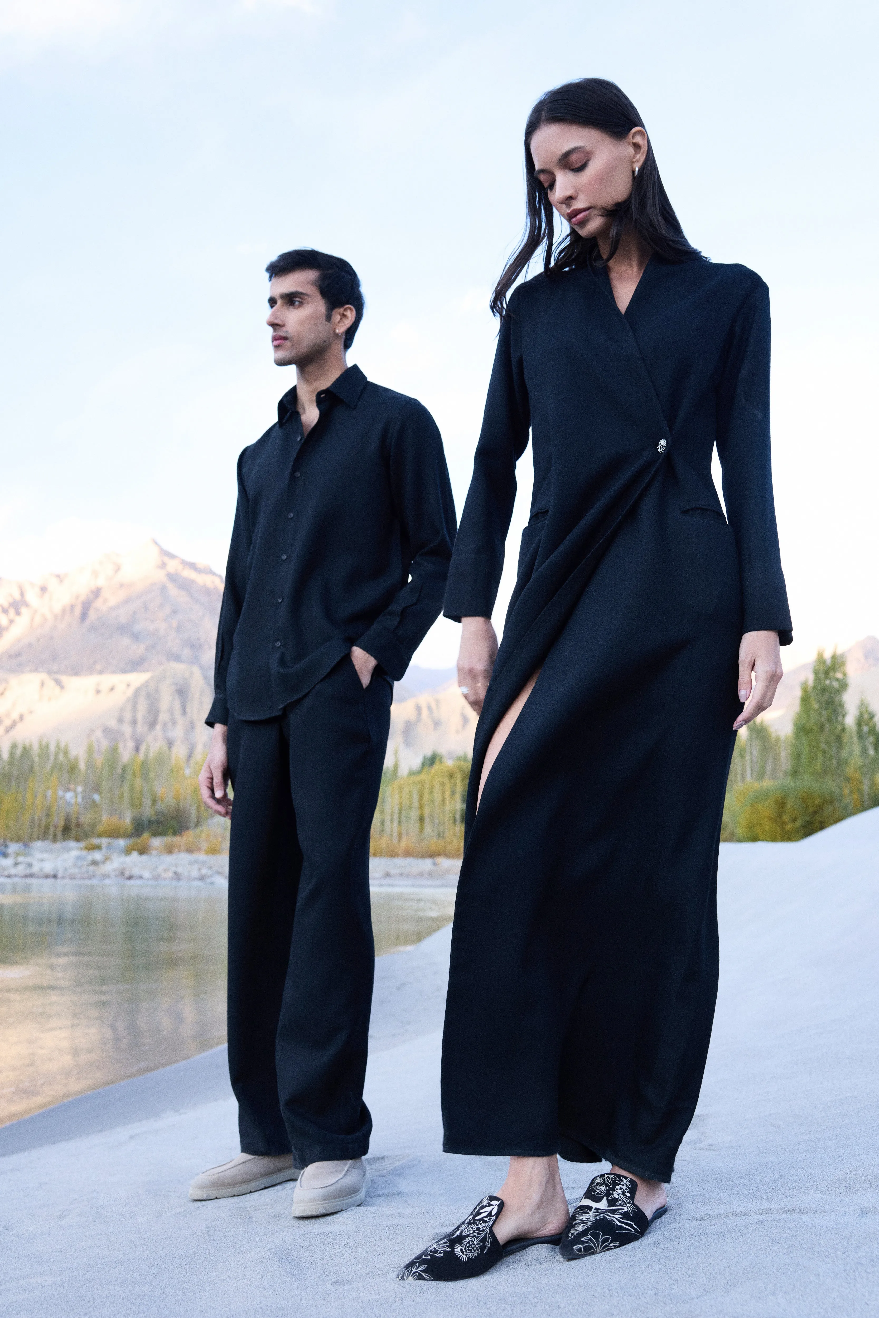 Nyoma Woollen Pants- MAN (Black)