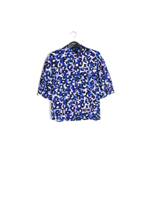Off-white top with puffed sleeves