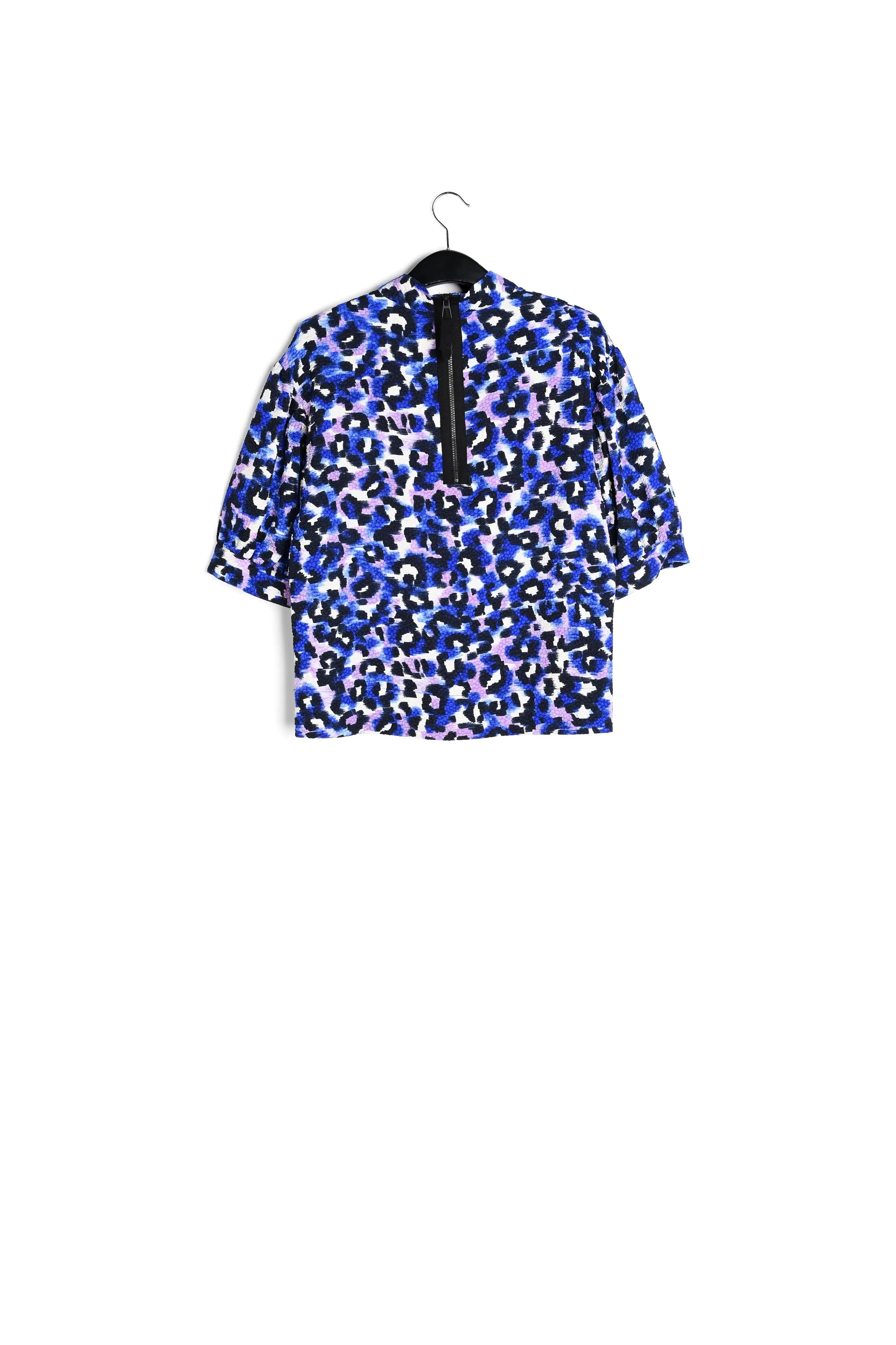 Off-white top with puffed sleeves