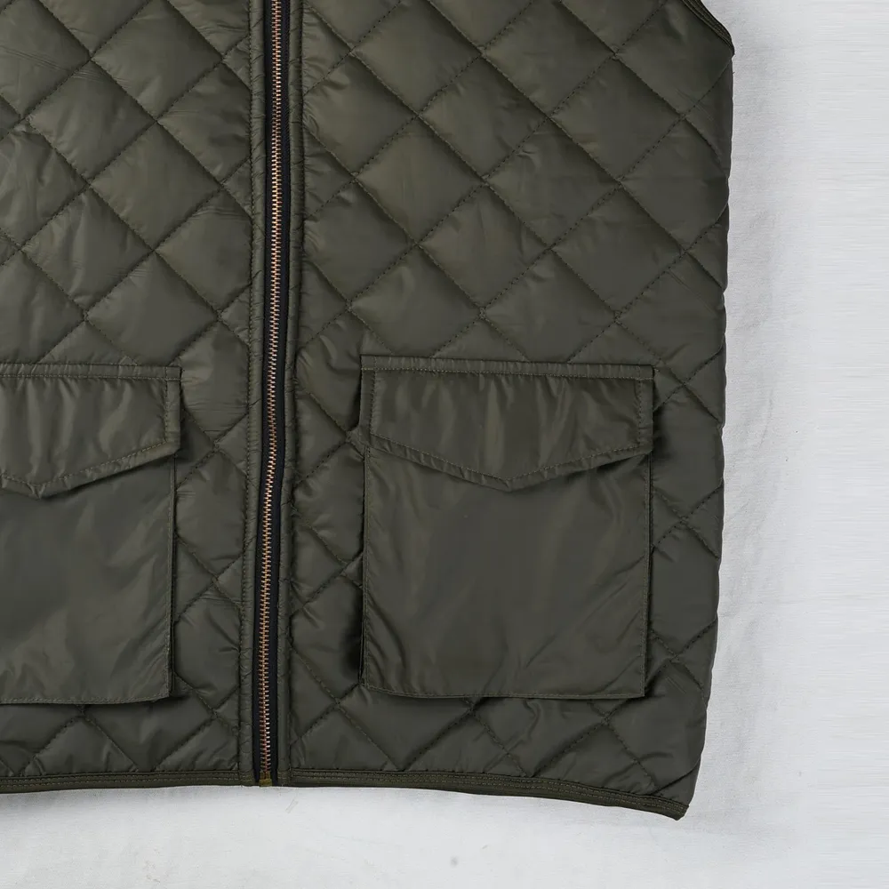 Olive Diamond Box puffer