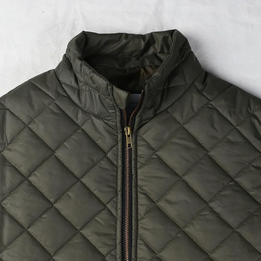 Olive Diamond Box puffer