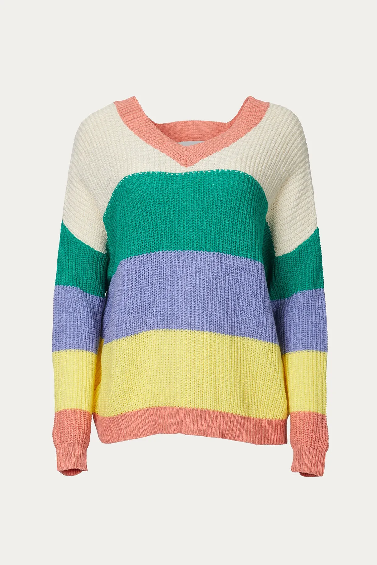 OPEN-BACK COTTON-BLEND SWEATER
