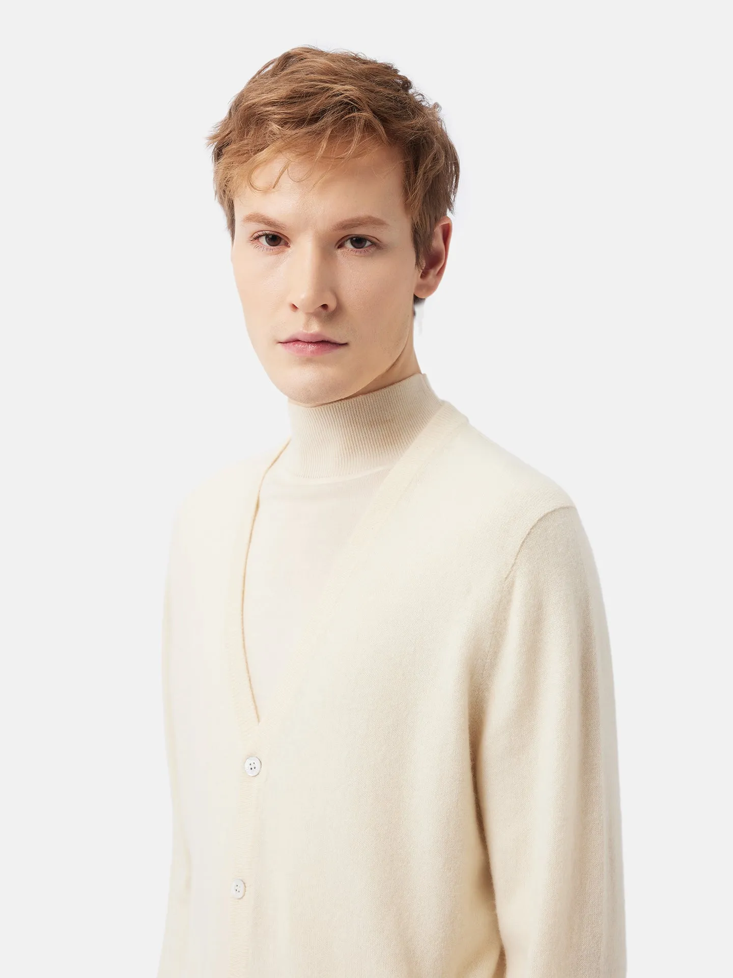 Organic Cashmere V-Neck Cardigan