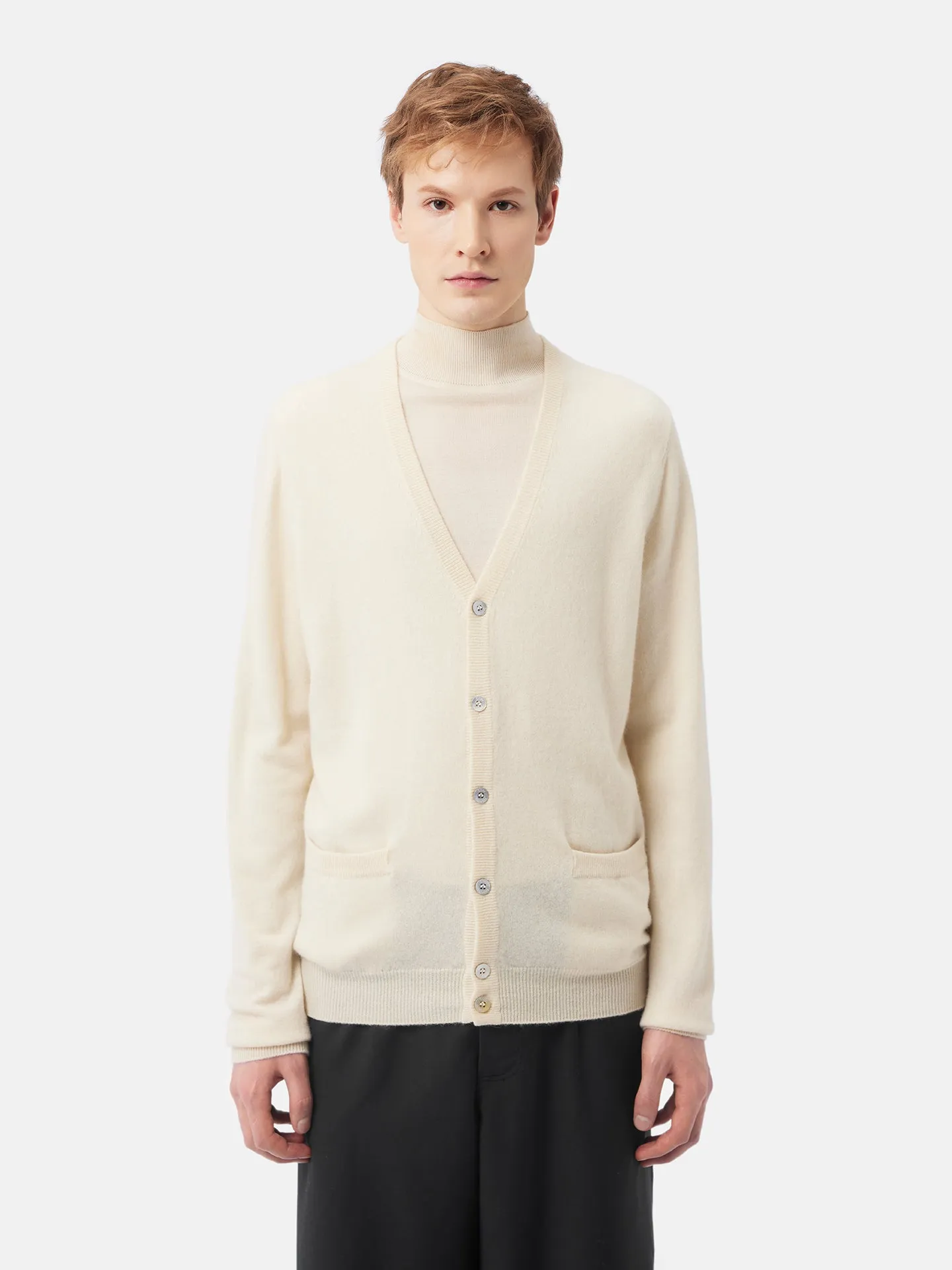 Organic Cashmere V-Neck Cardigan