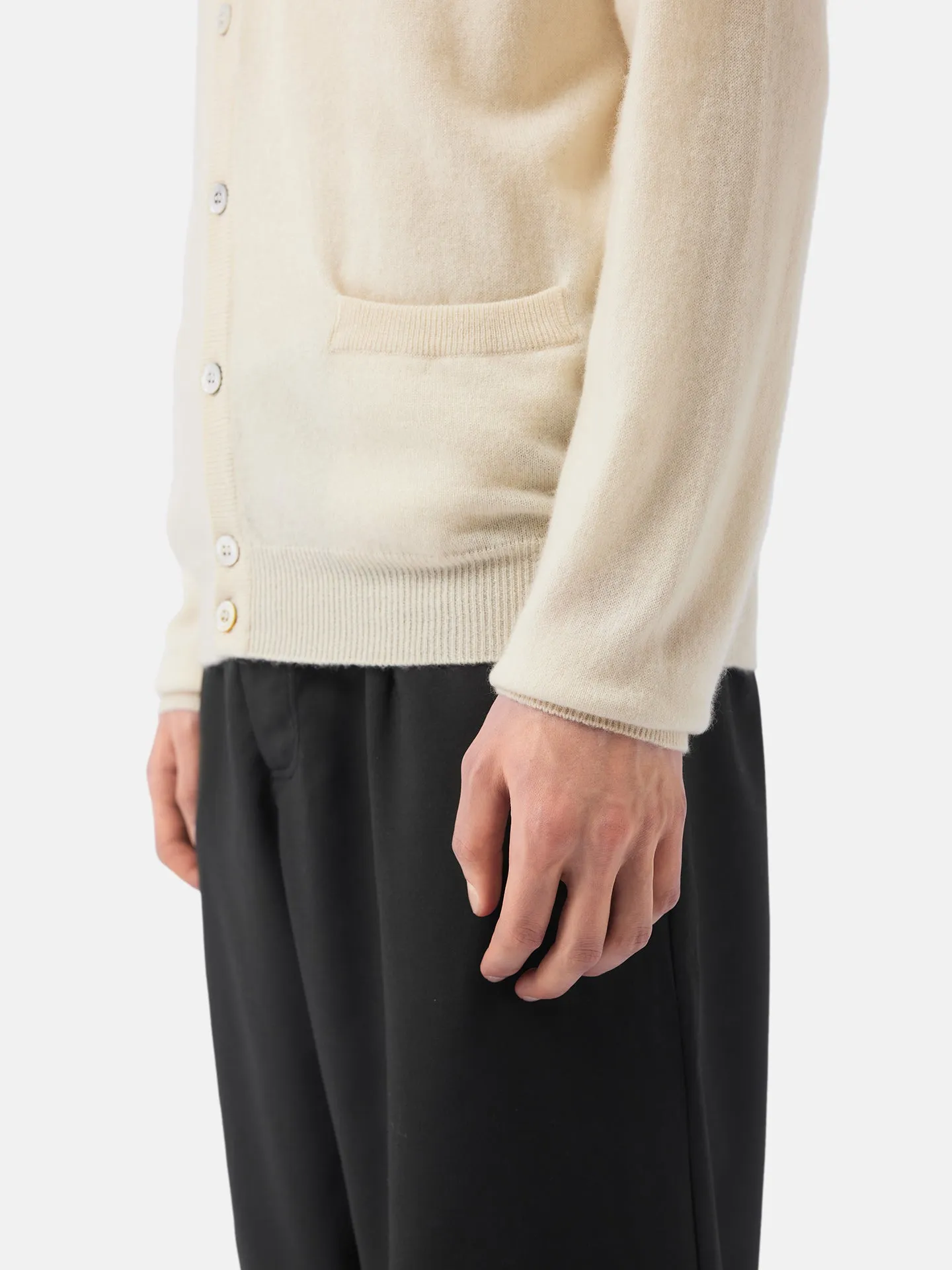 Organic Cashmere V-Neck Cardigan