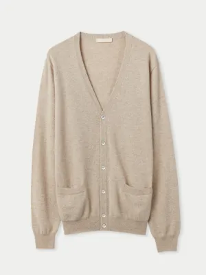 Organic Cashmere V-Neck Cardigan