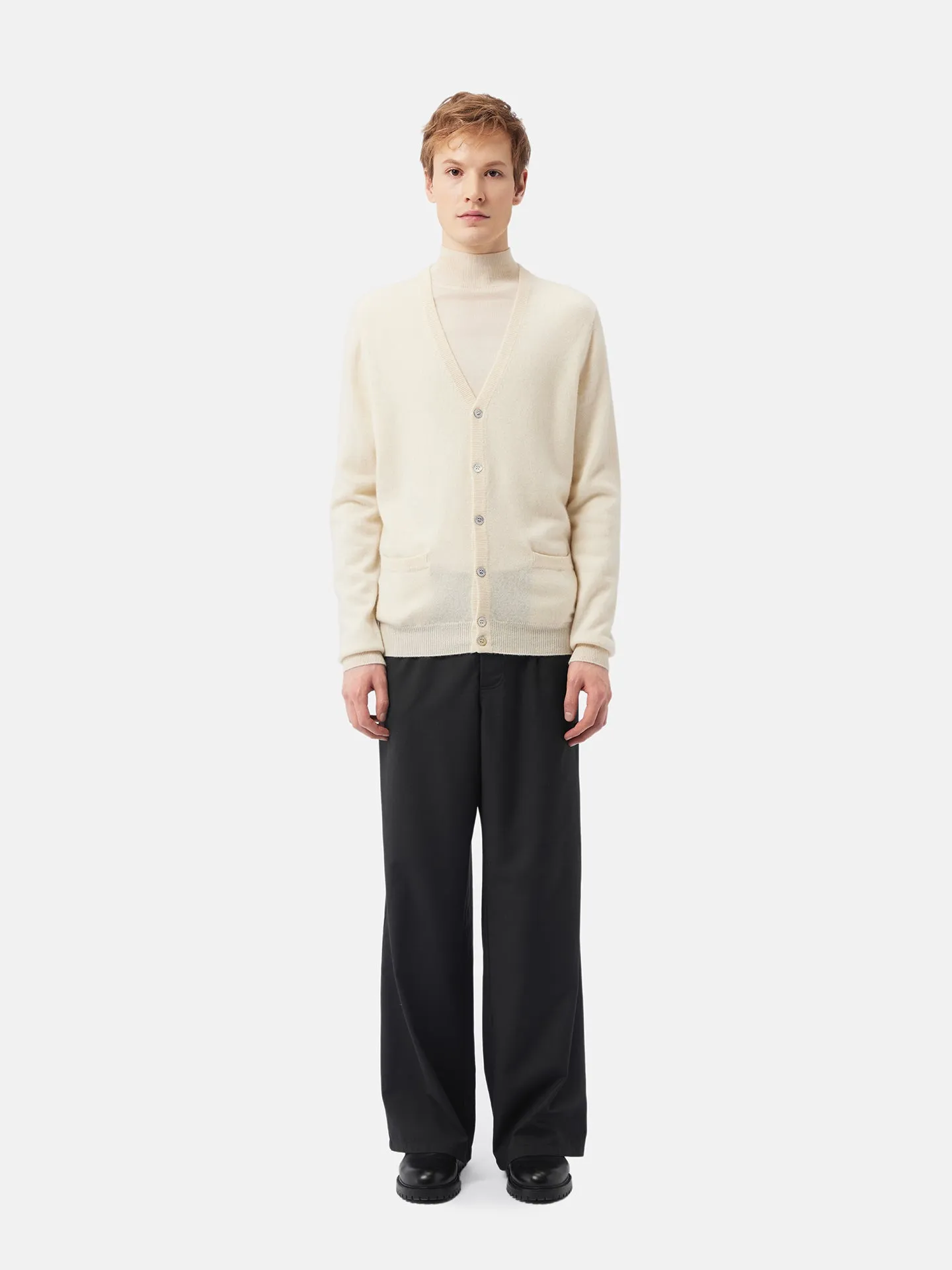 Organic Cashmere V-Neck Cardigan