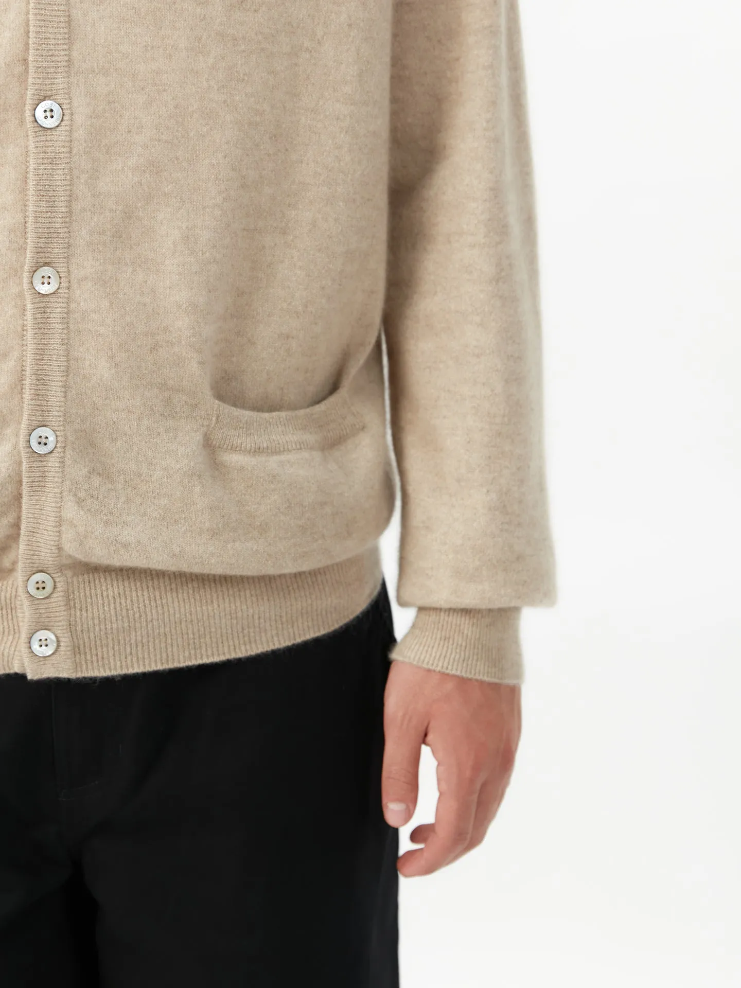 Organic Cashmere V-Neck Cardigan