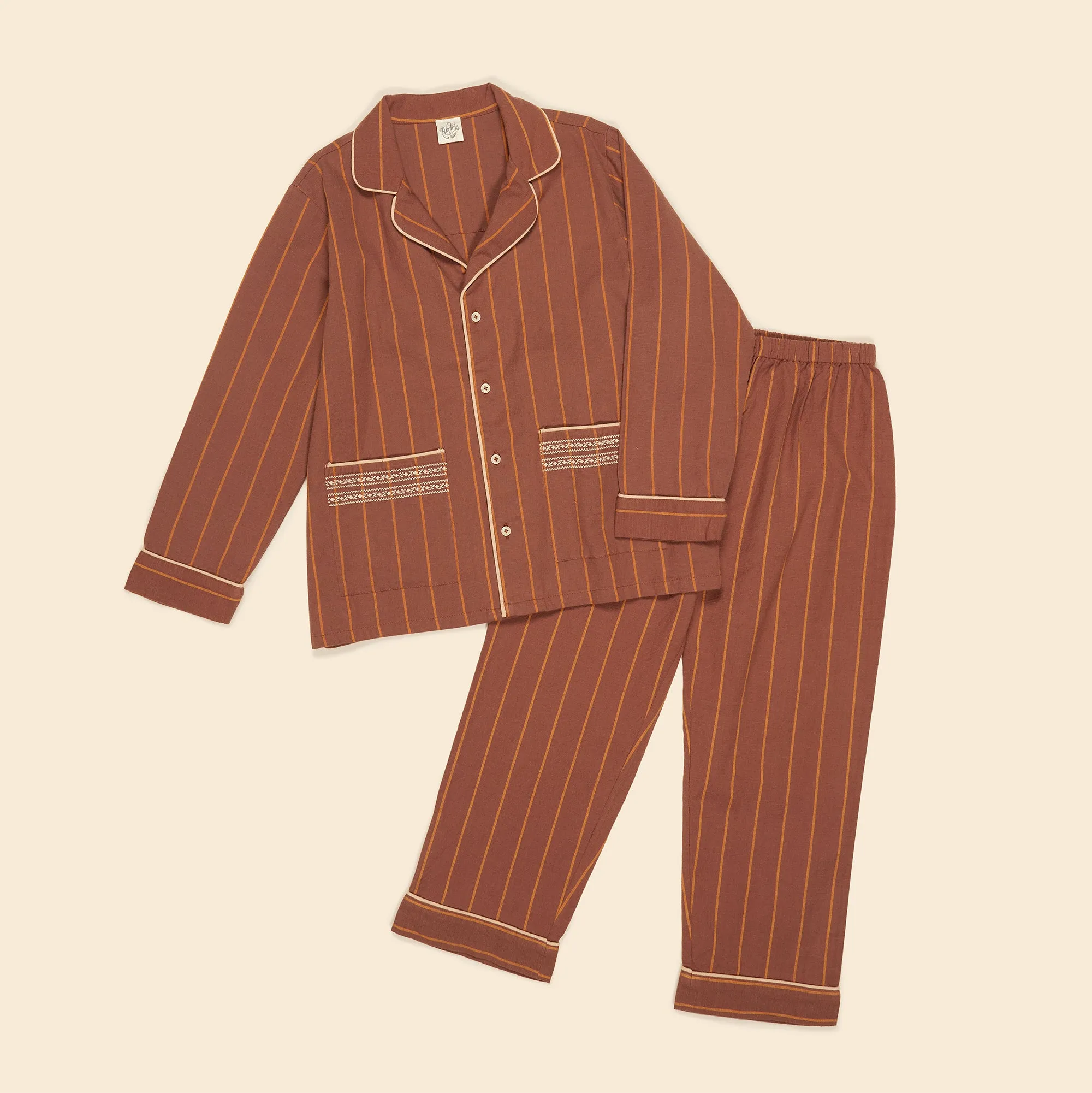 (OUTLET) Cas Pyjamas - Winter Stripe Hazel