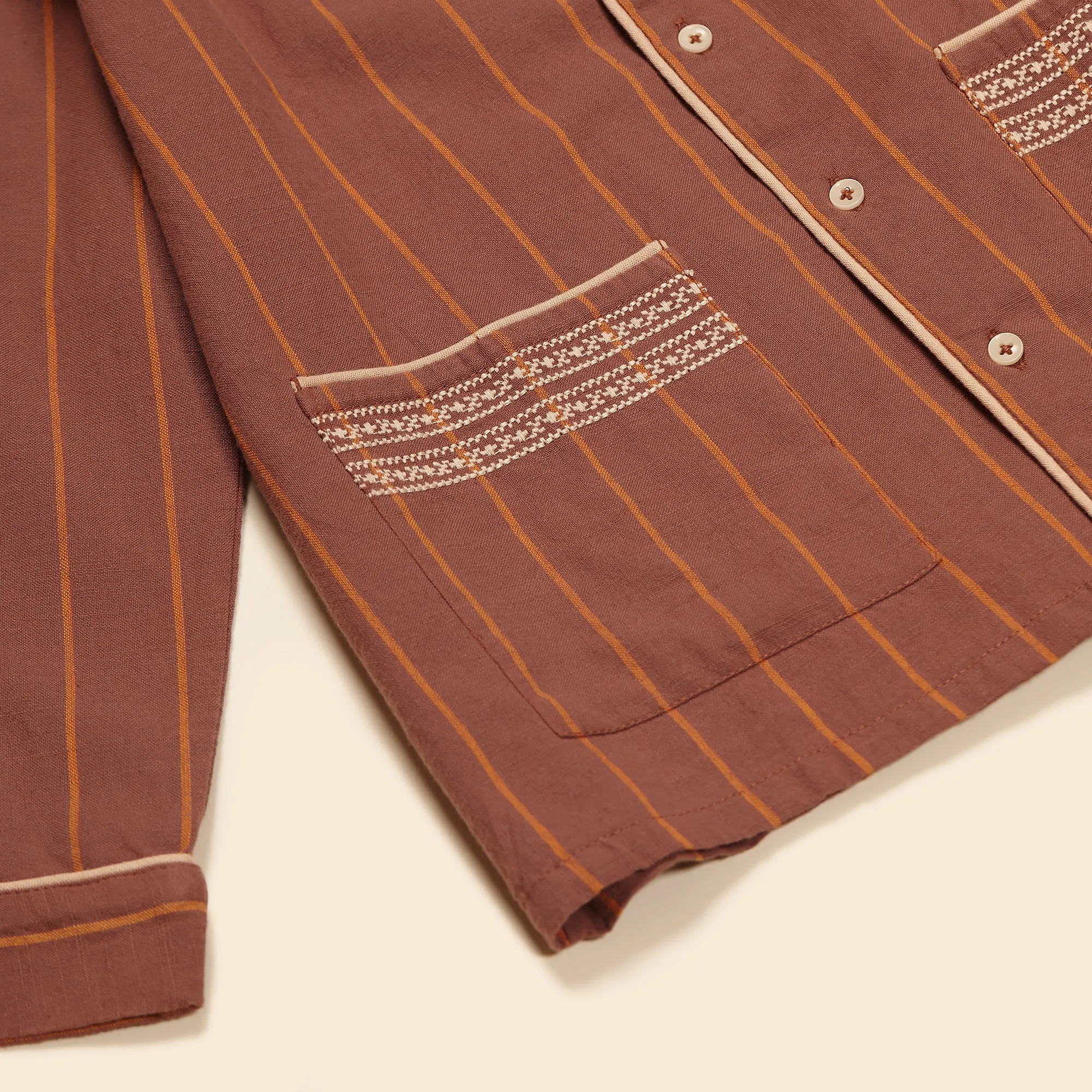 (OUTLET) Cas Pyjamas - Winter Stripe Hazel