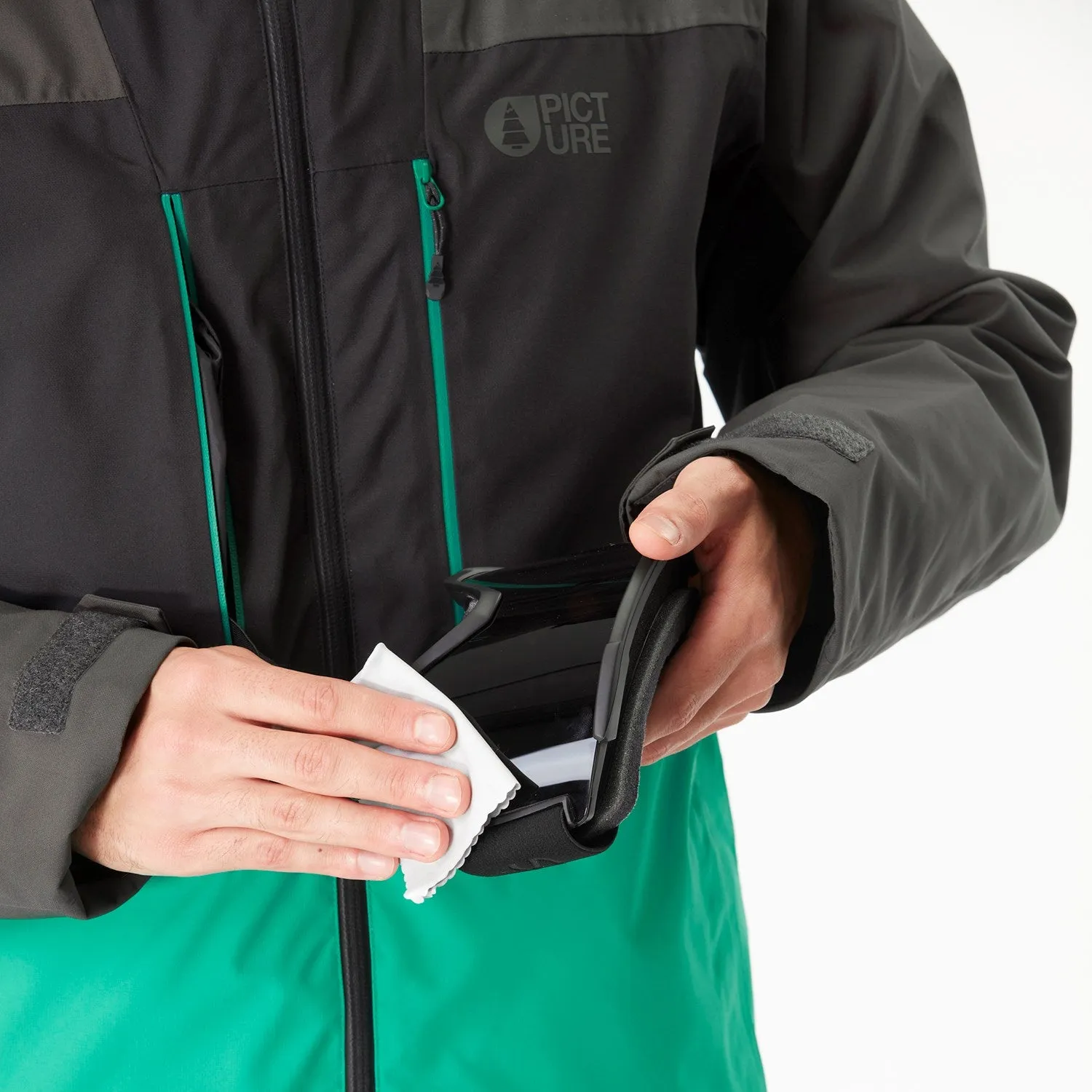 Picture Organic Object Jacket Mens Spectra Green / Black