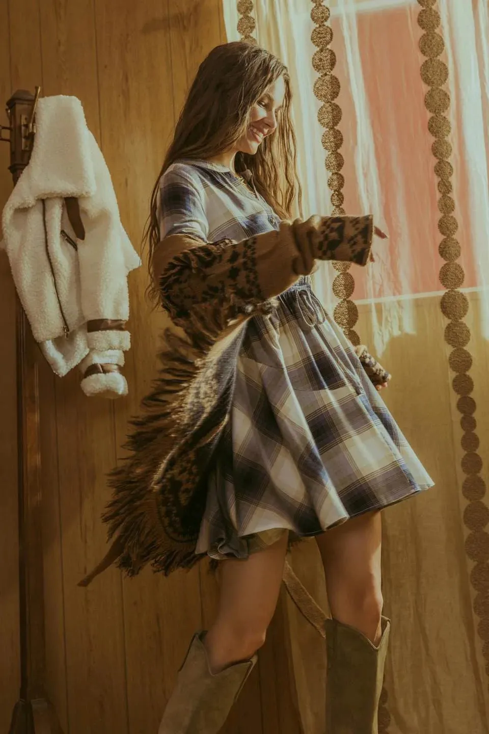 Plaid Mini Dress