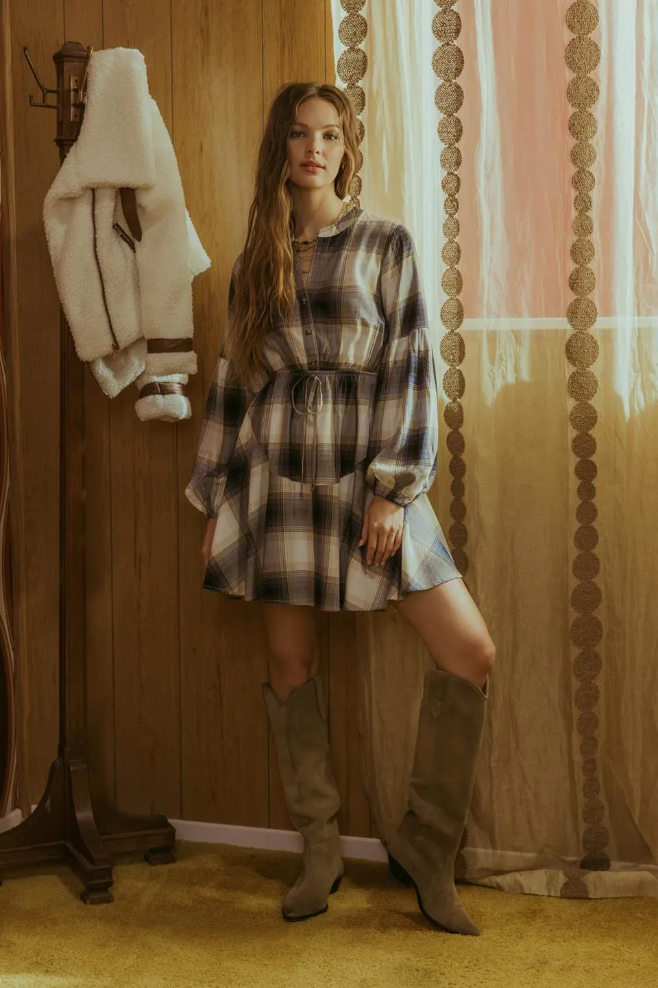 Plaid Mini Dress