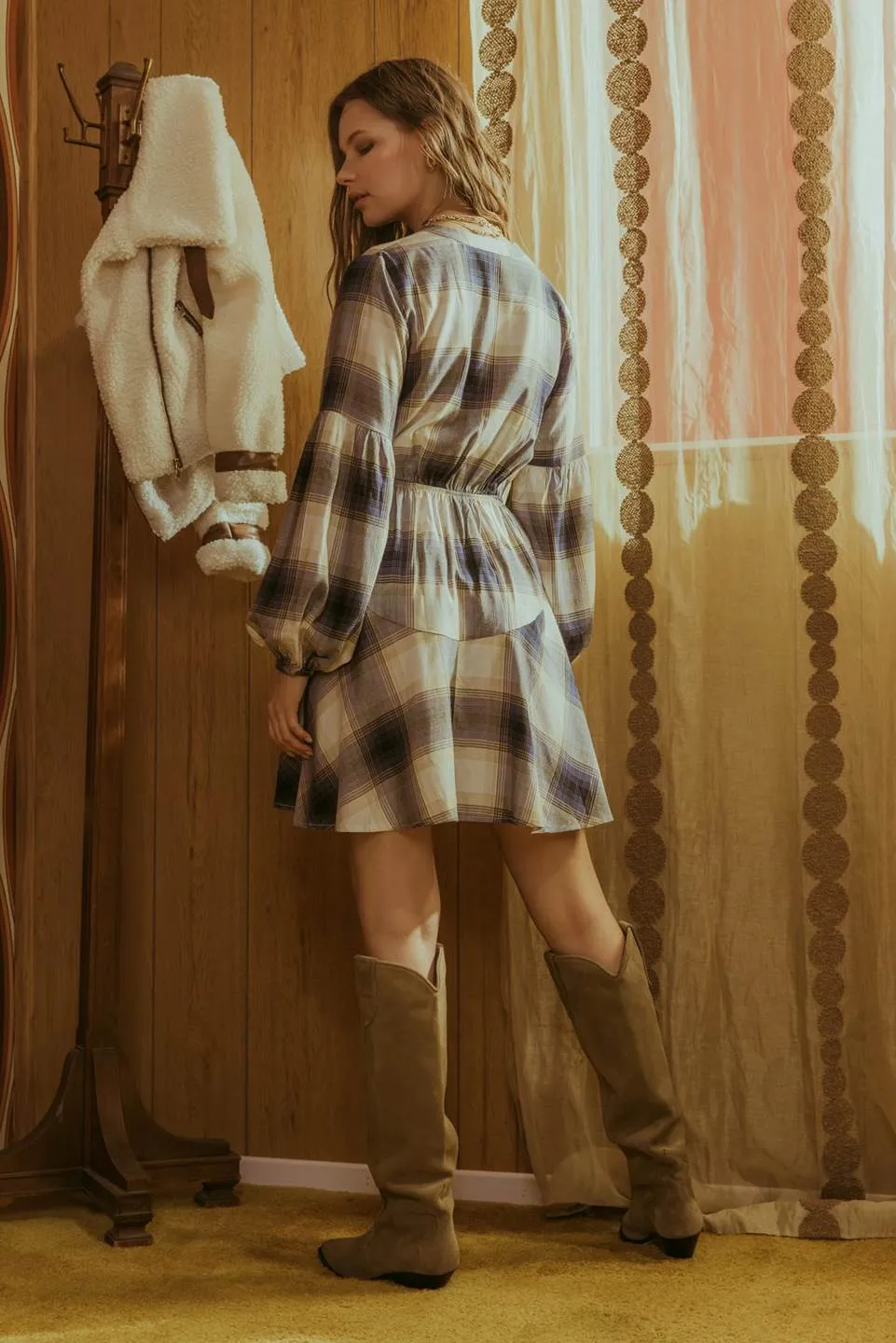 Plaid Mini Dress